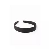 ALICE BAND MATT SATIN BLACK 1.25