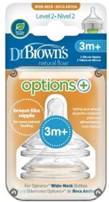 DR BROWN OPTIONS + (LEVEL2) TEATS (2) 5.49