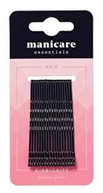 MANICARE 18 KIRBIGRIPS 6.4CM BLACK 1.75