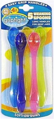 GRIPTIGHT 5 WEANING SPOONS 4M+ 1.99