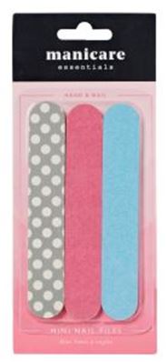 MANICARE 3 MINI NAIL FILES 1.28