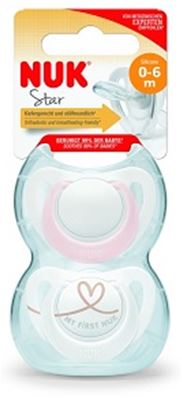 NUK STAR SOOTHER S1 PINK 6.49