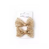 GLITTER BOW CLIPS 5.5CM (2) 1.50