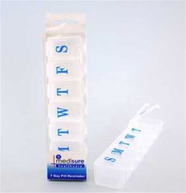 MEDISURE PILL BOX 7 SECTIONS 1.75