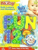 NUBY BATH LETTERS & NUMBERS 3YRS+ 6.49