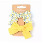 COTTON BOW CLIPS (2) 1.50