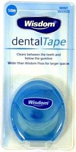 WISDOM DENTAL TAPE 50 METRE 1.59