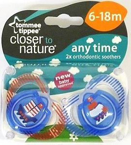 TT CTN ANY TIME SOOTHER 6-18M BLUE 6.49