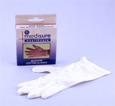 MEDISURE COTTON GLOVES LARGE 1.99