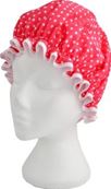 VAGABOND SHOWER HAT CERISE SPOT 6.95