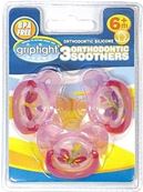 GRIPTIGHT 3 ORTHO SOOTHERS 6M+ 2.99