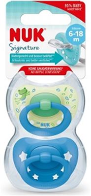 NUK SIG BLUE SOOTHERS S2 4.99