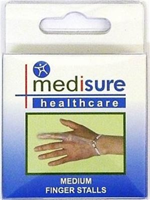 MEDISURE PVC FINGER STALL MED 1.75